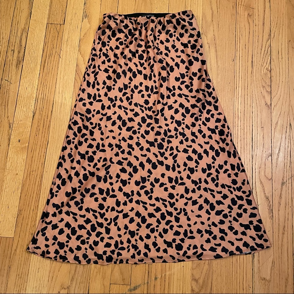 UO Urban Outfitters Satin Mid Length Skirt